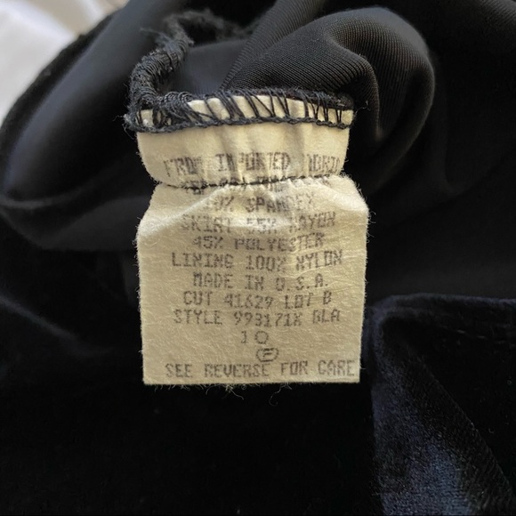 Vintage Carole Little Long Velvet Dress - Picture 9 of 10